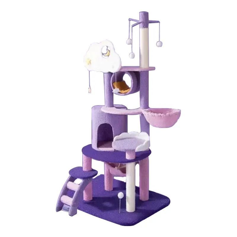 Cat Tree кӯҳнавардӣ мебел Cat Scratcher манораҳои